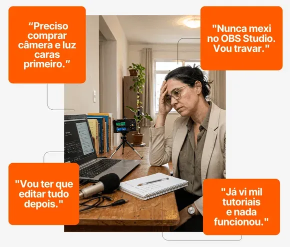 Pensamentos e dificuldades de quem quer gravar